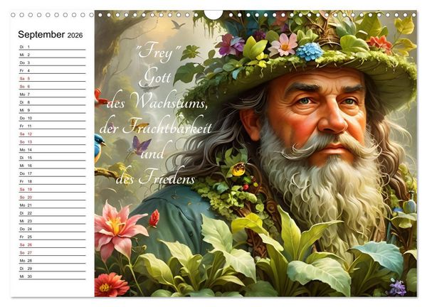 Produktbild: Unsterbliche Mythen des Nordens (Wandkalender 2026 DIN A3 quer), CALVENDO Monatskalender