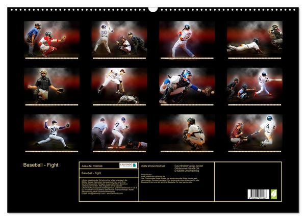 Produktbild: Baseball - Fight (Wandkalender 2026 DIN A2 quer), CALVENDO Monatskalender