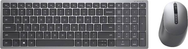 Dell Dell Wireless Keyboard and Mouse KM7120W Bluetooth®, WLAN Tastatur, Maus-Set  Deutsch, QWERTZ Grau (metallic), Schwarz