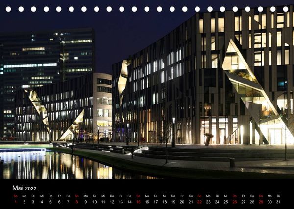 Produktbild: Abends in D&uuml;sseldorf (Tischkalender 2022 DIN A5 quer)