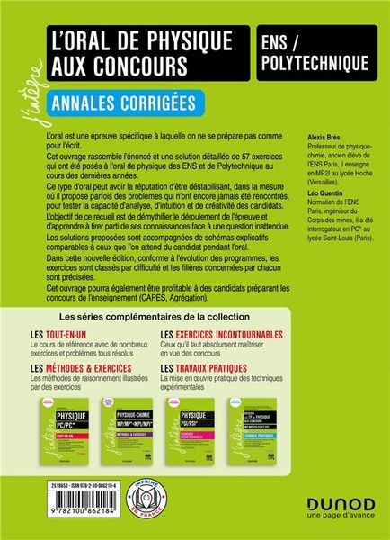 Produktbild: L oral de physique aux concours