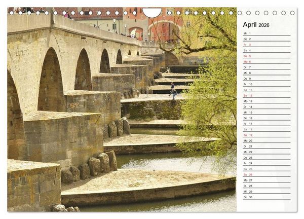 Produktbild: Die Farben von REGENSBURG (Wandkalender 2026 DIN A4 quer), CALVENDO Monatskalender