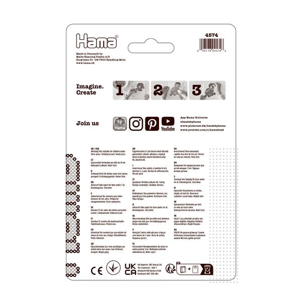Produktbild: HAMA 3 kl. Stiftplatten, geblistert (Herz, Pinguin, Weihnachtsbaum)