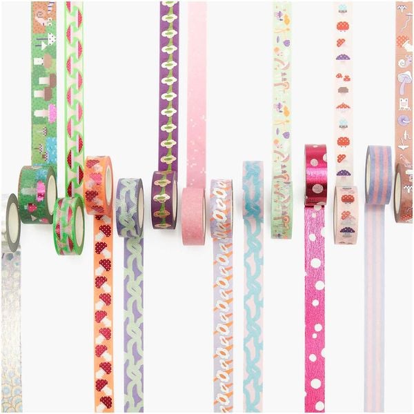 Produktbild: Tape Set Shrooom, Pfifferlinge MIX, 5 Stk, 1,5 cm x 10 m