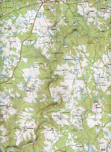 Produktbild: Ch&acirc;lus-St-Mathieu 1:25 000