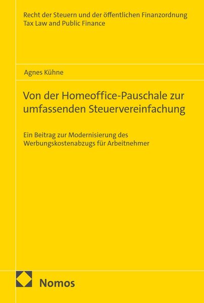Produktbild: Von der Homeoffice-Pauschale zur umfassenden Steuervereinfachung