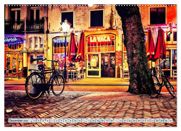 Produktbild: Stadtfahrrad (hochwertiger Premium Wandkalender 2026 DIN A2 quer), Kunstdruck in Hochglanz