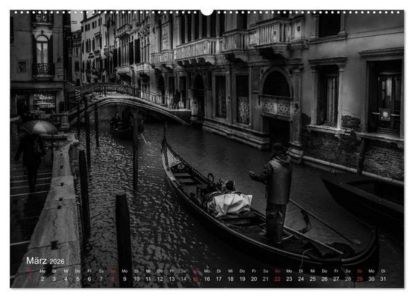 Produktbild: Venedig - Licht und Schatten (Wandkalender 2026 DIN A2 quer), CALVENDO Monatskalender