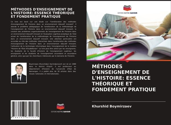 Produktbild: M&eacute;thodes D'enseignement De L'histoire: Essence Th&eacute;orique Et Fondement Pratique