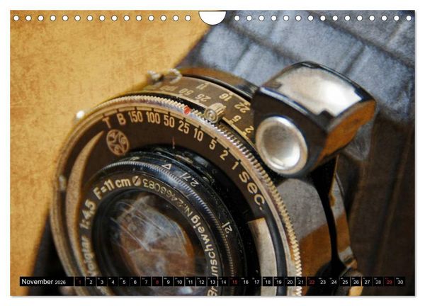 Produktbild: Historische Fotoapparate (Wandkalender 2026 DIN A4 quer), CALVENDO Monatskalender