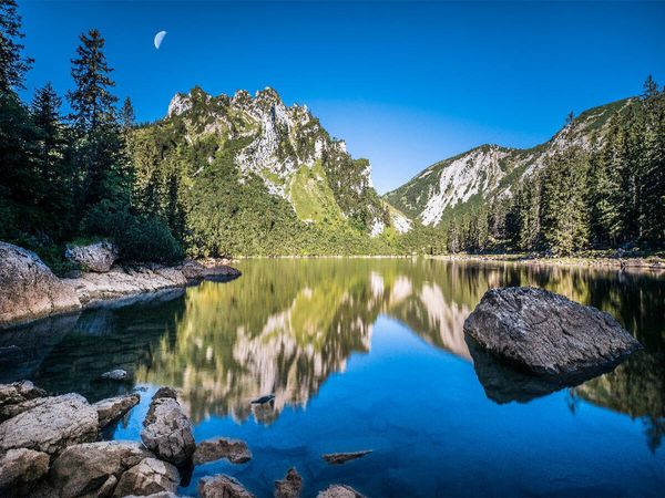 Produktbild: CALVENDO Puzzle Spiegelbild am Soinsee, Bayrischzell | 1000 Teile Lege-Gr&ouml;&szlig;e 64x48cm Foto-Puzzle f&uuml;r gl&uuml;ckliche Stunden