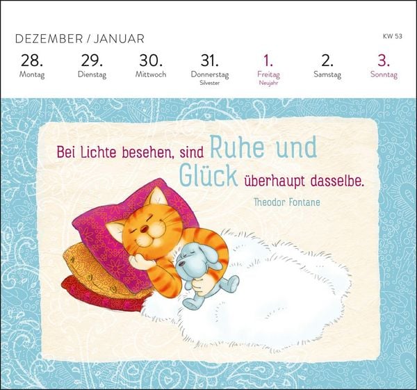 Produktbild: Postkartenkalender 2027: Om-Katze: In der Ruhe liegt die Kraft