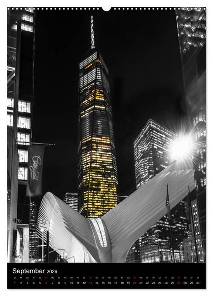 Produktbild: New York City - Color Glow Edition (hochwertiger Premium Wandkalender 2026 DIN A2 hoch), Kunstdruck in Hochglanz