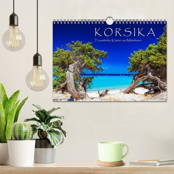 Produktbild: Korsika - Traumhafte K&uuml;sten am Mittelmeer (Wandkalender 2026 DIN A4 quer), CALVENDO Monatskalender