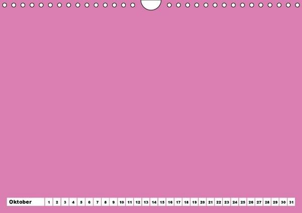 Produktbild: Bunter Bastelkalender f&uuml;r M&auml;dchen (Wandkalender immerw&auml;hrend DIN A4 quer)