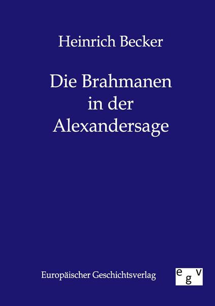Produktbild: Die Brahmanen in der Alexandersage