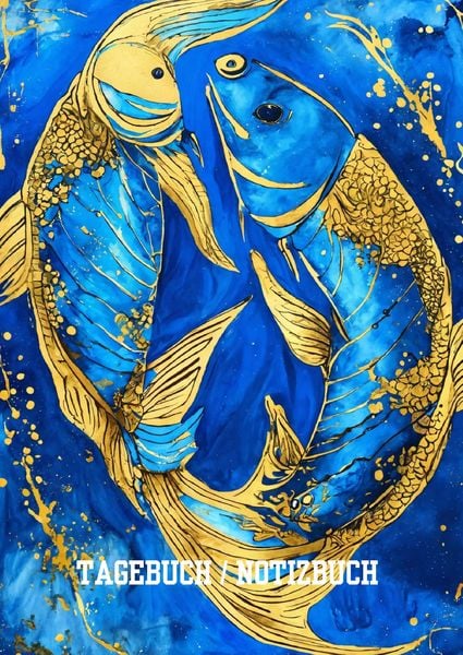 Produktbild: Tagebuch / Notizbuch Sternzeichen Fisch