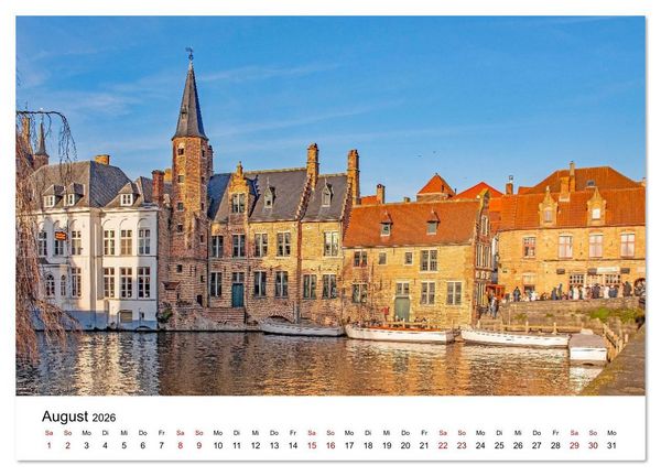 Produktbild: Br&uuml;gge - malerische Stadt mit Charme (Wandkalender 2026 DIN A2 quer), CALVENDO Monatskalender