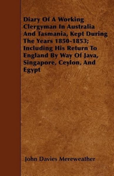 Produktbild: Diary of a Working Clergyman in Australi