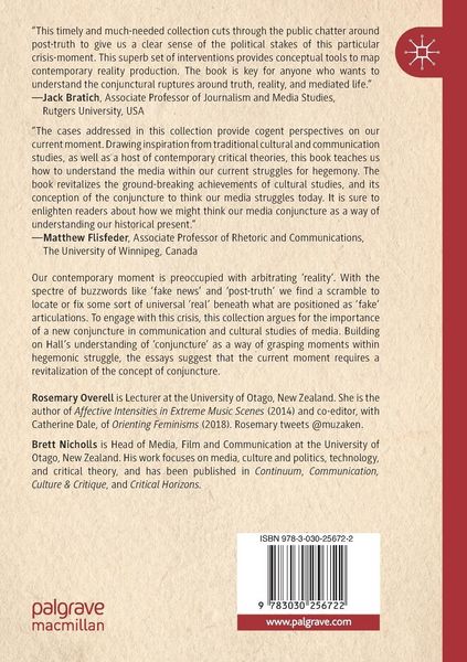Produktbild: Post-Truth and the Mediation of Reality