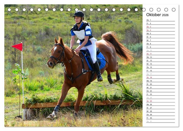 Produktbild: Mein Reitsport Kalender (Tischkalender 2026 DIN A5 quer), CALVENDO Monatskalender