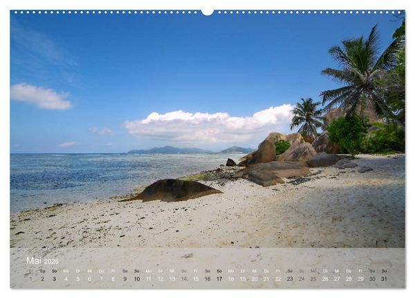 Produktbild: Seychellen - Paradis im indischen Ozean (hochwertiger Premium Wandkalender 2026 DIN A2 quer), Kunstdruck in Hochglanz