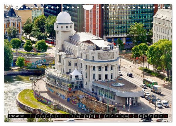 Produktbild: WIEN von oben (Wandkalender 2026 DIN A4 quer), CALVENDO Monatskalender