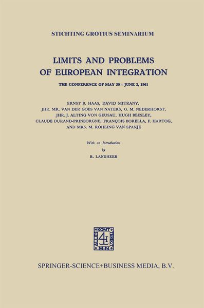 Produktbild: Limits and Problems of European Integration