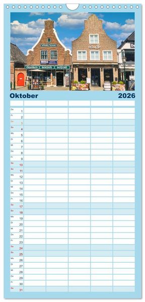 Produktbild: Familienplaner 2026 - Zeeland - Wasser, Sand und Meer mit 5 Spalten (Wandkalender, 21 x 45 cm) CALVENDO