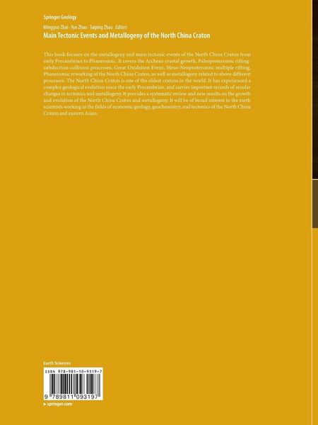 Produktbild: Main Tectonic Events and Metallogeny of the North China Craton