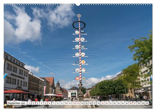 Produktbild: Franken - Bamberg, Bayreuth, Coburg, N&uuml;rnberg, Rothenburg, W&uuml;rzburg (Wandkalender 2026 DIN A2 quer), CALVENDO Monatskalender