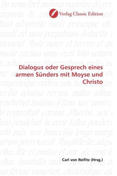 Produktbild: Dialogus oder Gesprech eines armen S&uuml;nders mit Moyse und Christo