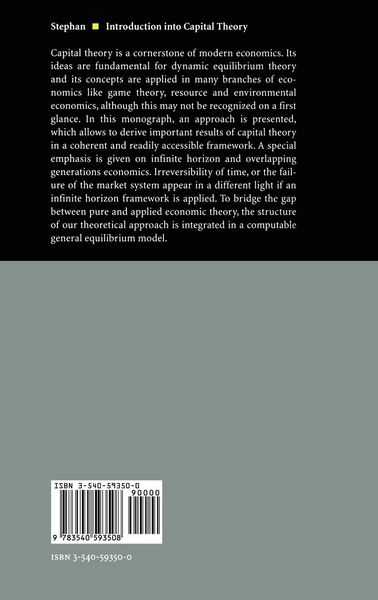 Produktbild: Introduction into Capital Theory