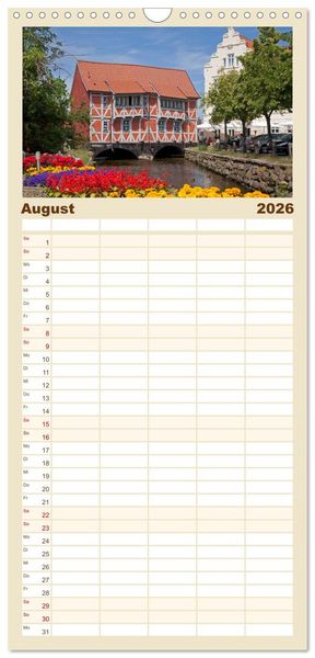 Produktbild: Familienplaner 2026 - Welterbe - St&auml;tten in Deutschland mit 5 Spalten (Wandkalender, 21 x 45 cm) CALVENDO