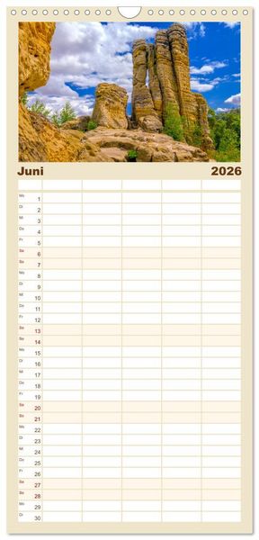 Produktbild: Familienplaner 2026 - Harzer Impressionen mit 5 Spalten (Wandkalender, 21 x 45 cm) CALVENDO