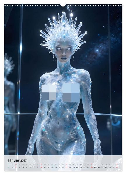 Produktbild: Alien Engel (hochwertiger Premium Wandkalender 2027 DIN A2 hoch), Kunstdruck in Hochglanz