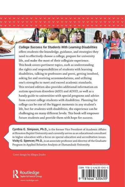 Produktbild: College Success for Students With Learning Disabilities