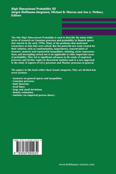 Produktbild: High Dimensional Probability III