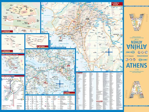 Produktbild: Athens, Athen, Borch Map