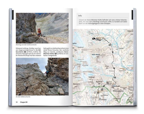 Produktbild: KOMPASS Wanderf&uuml;hrer Die Alpen&uuml;berquerung vom K&ouml;nigssee zum Gardasee, 26 Etappen mit Extra-Tourenkarte