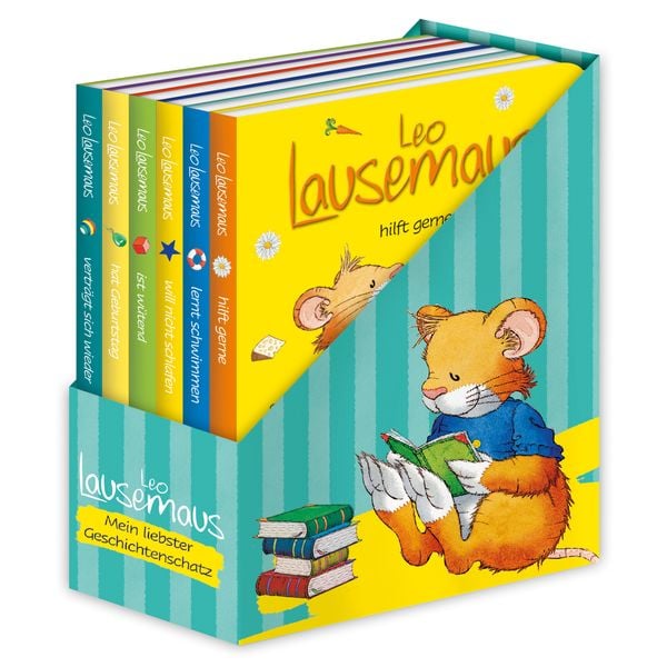 Leo Lausemaus - Mein liebster Geschichtenschatz (Jubiläums-Schuber), Gebundene Ausgabe von , Lingen, 9783963473814
