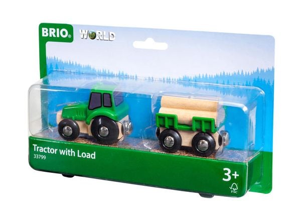 Produktbild: BRIO - Traktor mit Holz-Anhänger