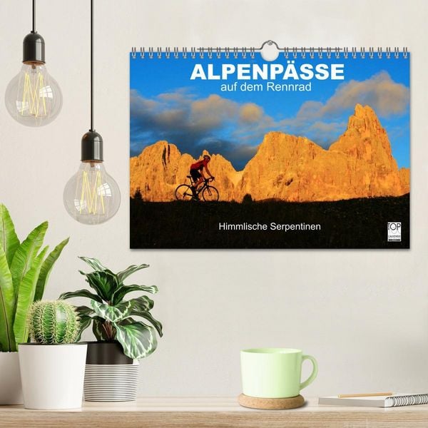 Produktbild: Alpenp&auml;sse auf dem Rennrad "Himmlische Serpentinen" (Wandkalender 2026 DIN A4 quer), CALVENDO Monatskalender