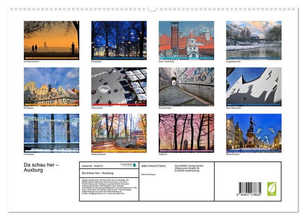 Produktbild: Da schau her &ndash; Auxburg (hochwertiger Premium Wandkalender 2026 DIN A2 quer), Kunstdruck in Hochglanz