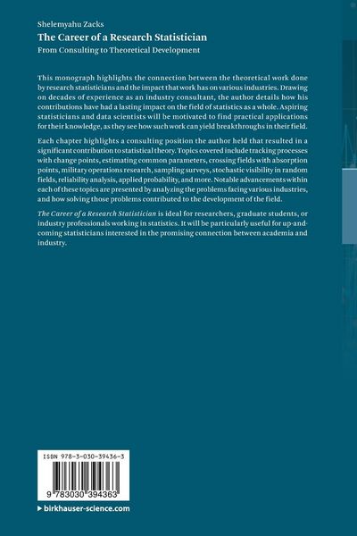 Produktbild: The Career of a Research Statistician