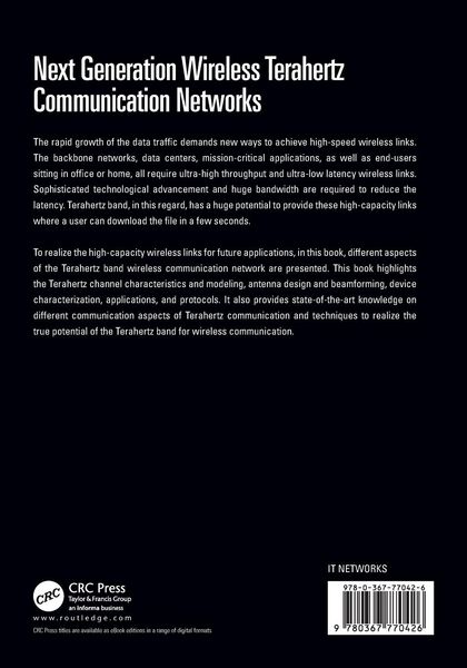 Produktbild: Next Generation Wireless Terahertz Communication Networks