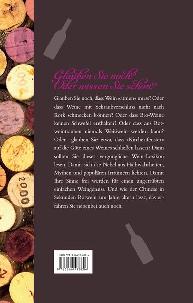 Produktbild: Popul&auml;re Wein-Irrt&uuml;mer. Ein unterhaltsames Lexikon