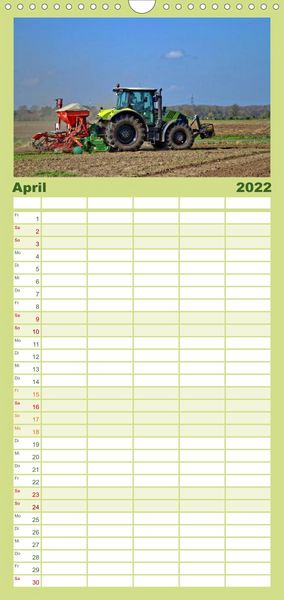 Produktbild: Familienplaner Landmaschinen zum Anfassen nah (Wandkalender 2022 , 21 cm x 45 cm, hoch)