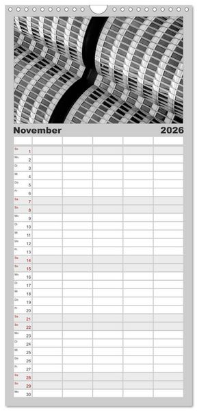 Produktbild: Familienplaner 2026 - Architektur - Fassaden im Detail 2026 mit 5 Spalten (Wandkalender, 21 x 45 cm) CALVENDO