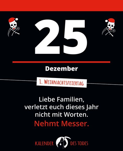 Produktbild: Der schwarze Kalender